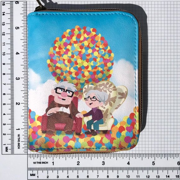 Loungefly Disney Pixar Up Carl & Ellie Balloons Mini Zip Wallet 32841514 NWT - Picture 7 of 7